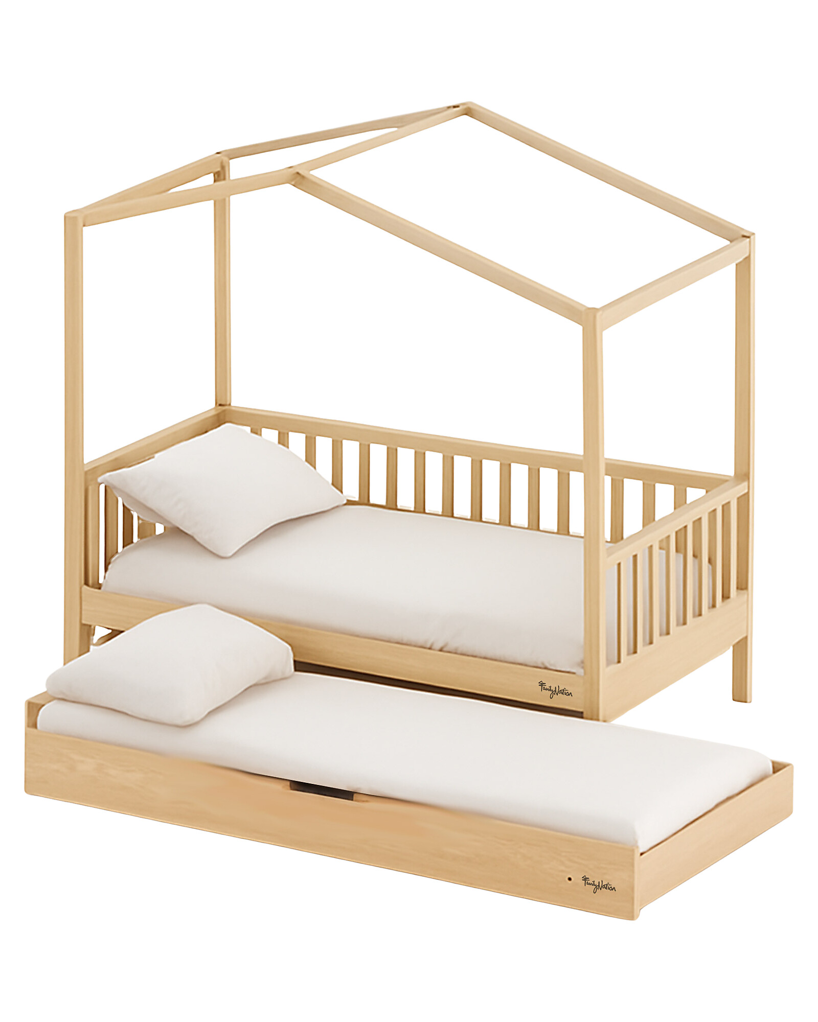 Evi Montessori cassetto letto estraibile 195x90 contenitore