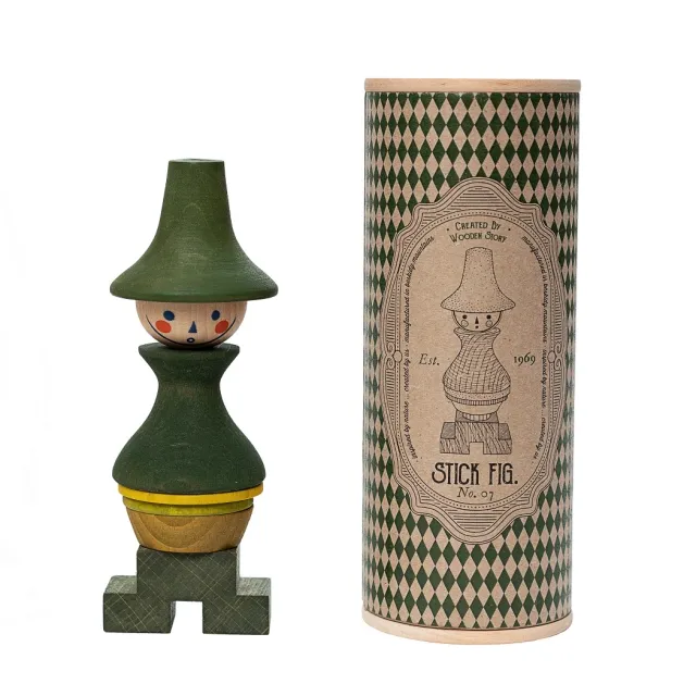 Wooden Story Personaggio Numero 7 impilabile in legno 14 cm