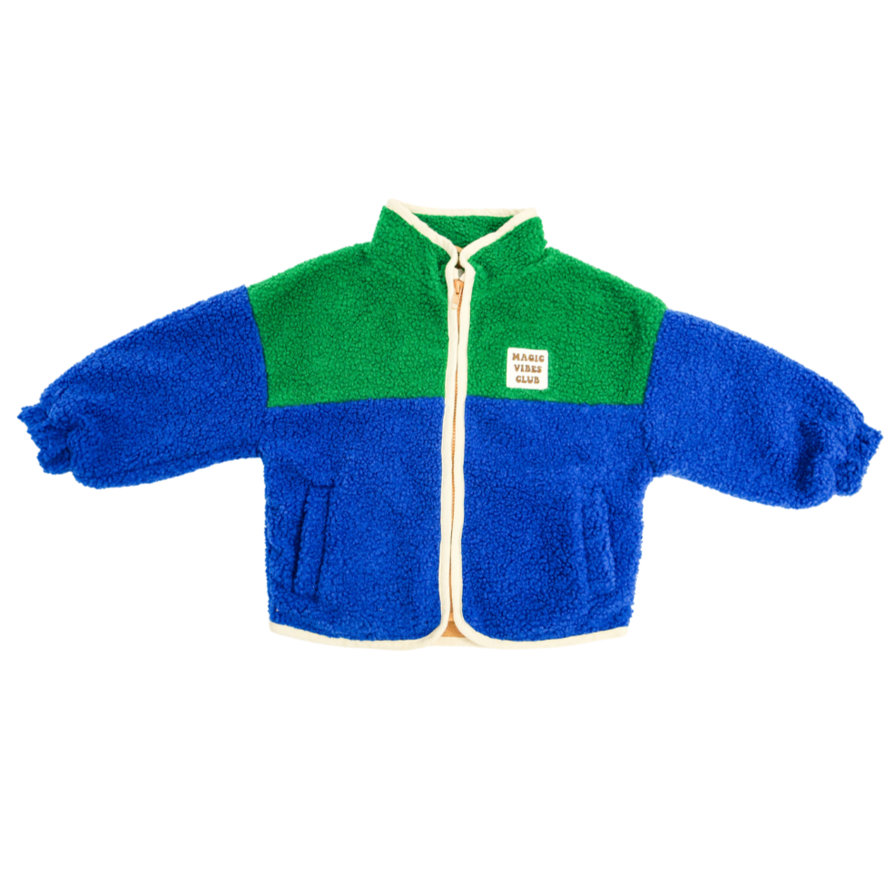 Ella and Rapha little teddy SMILEY JACKET giacca funky in pile