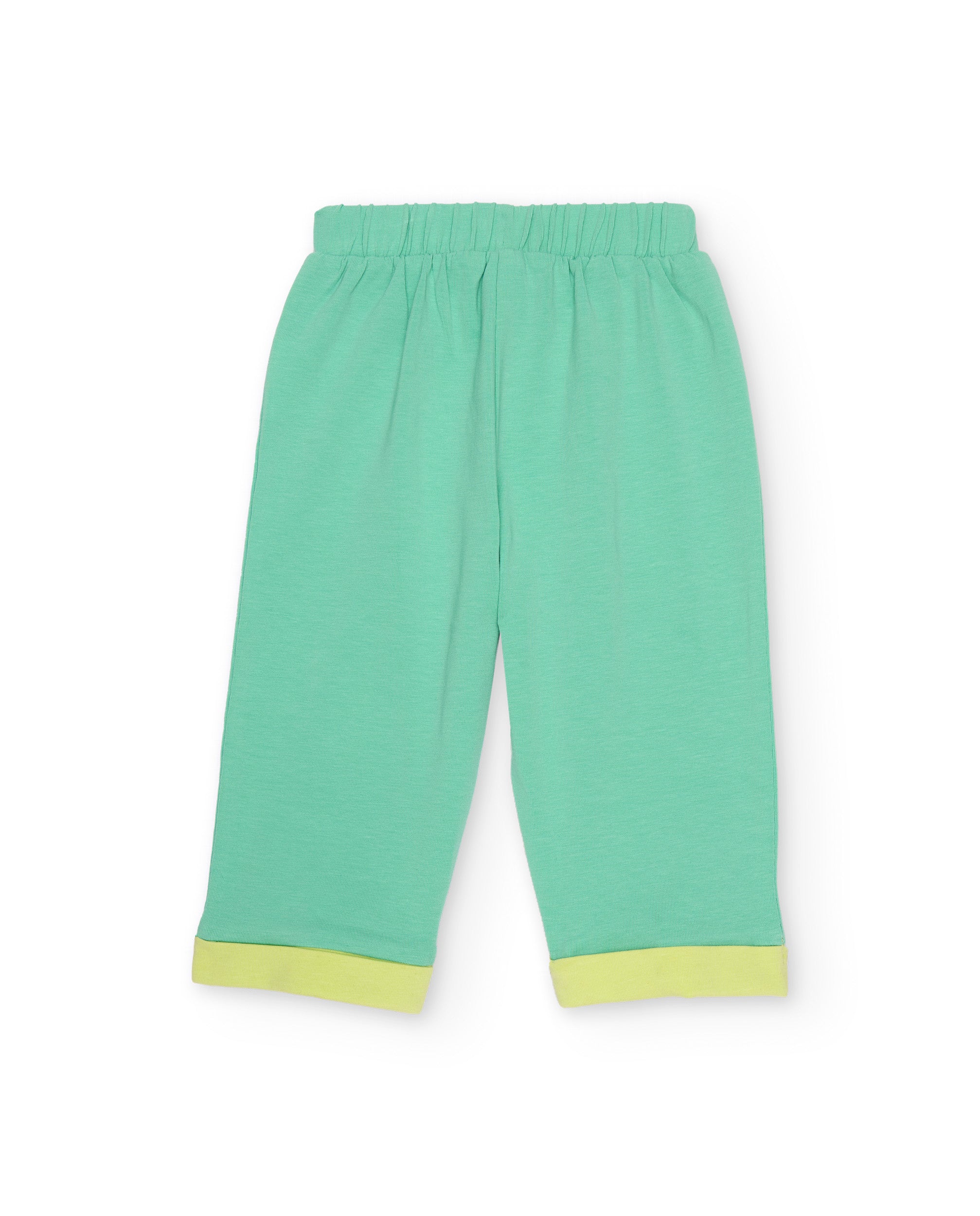 Tuc Tuc completo neonato verde 3 pezzi frutta