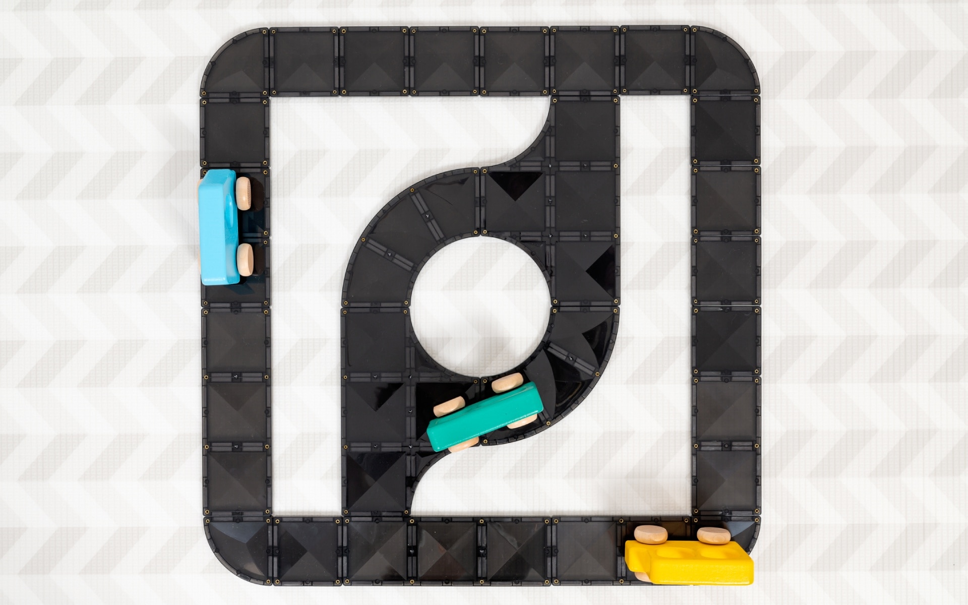 Connetix Road Pack costruzioni magnetiche 48 pezzi nere