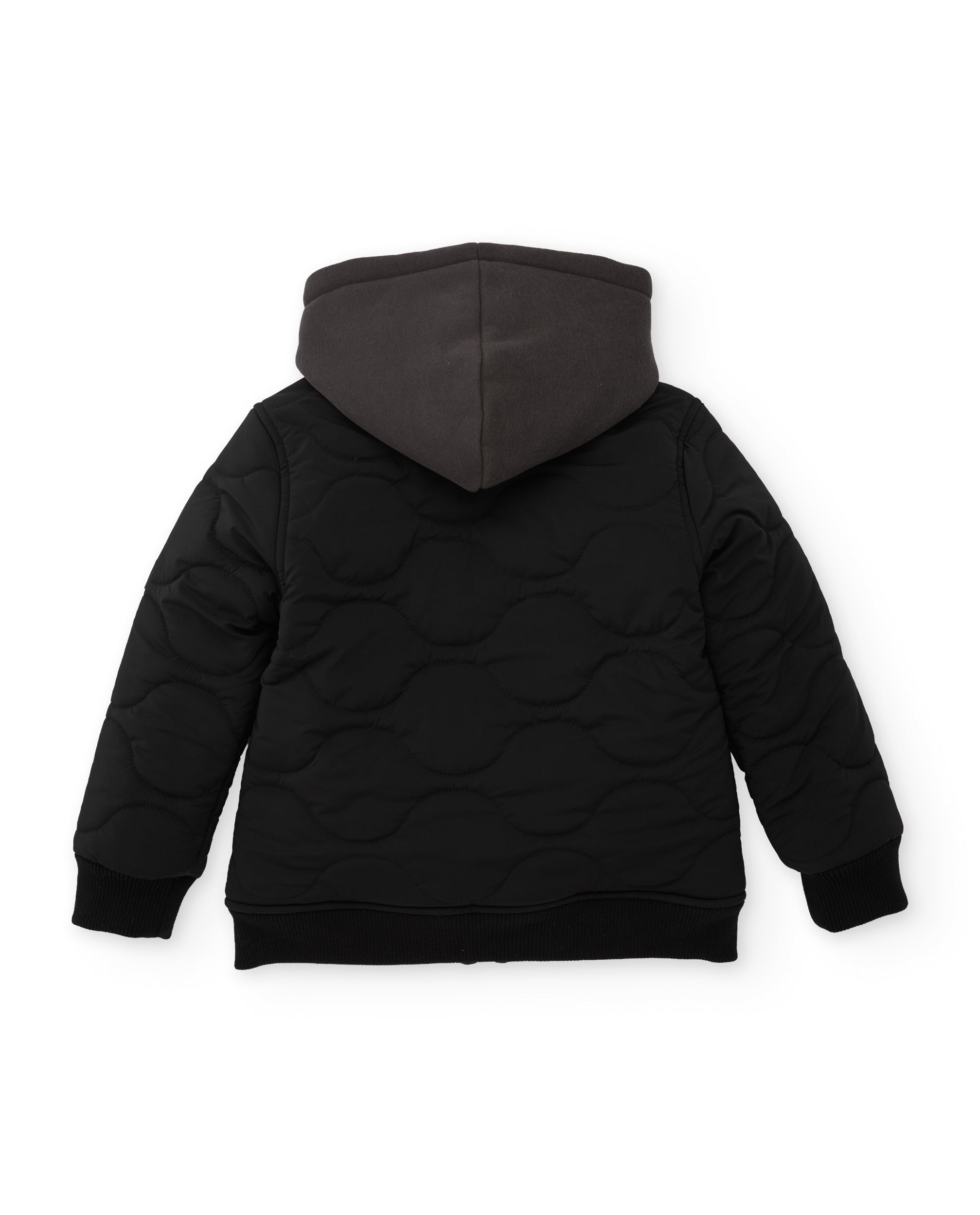Tuc Tuc bomber bimbo imbottito nero con cappuccio