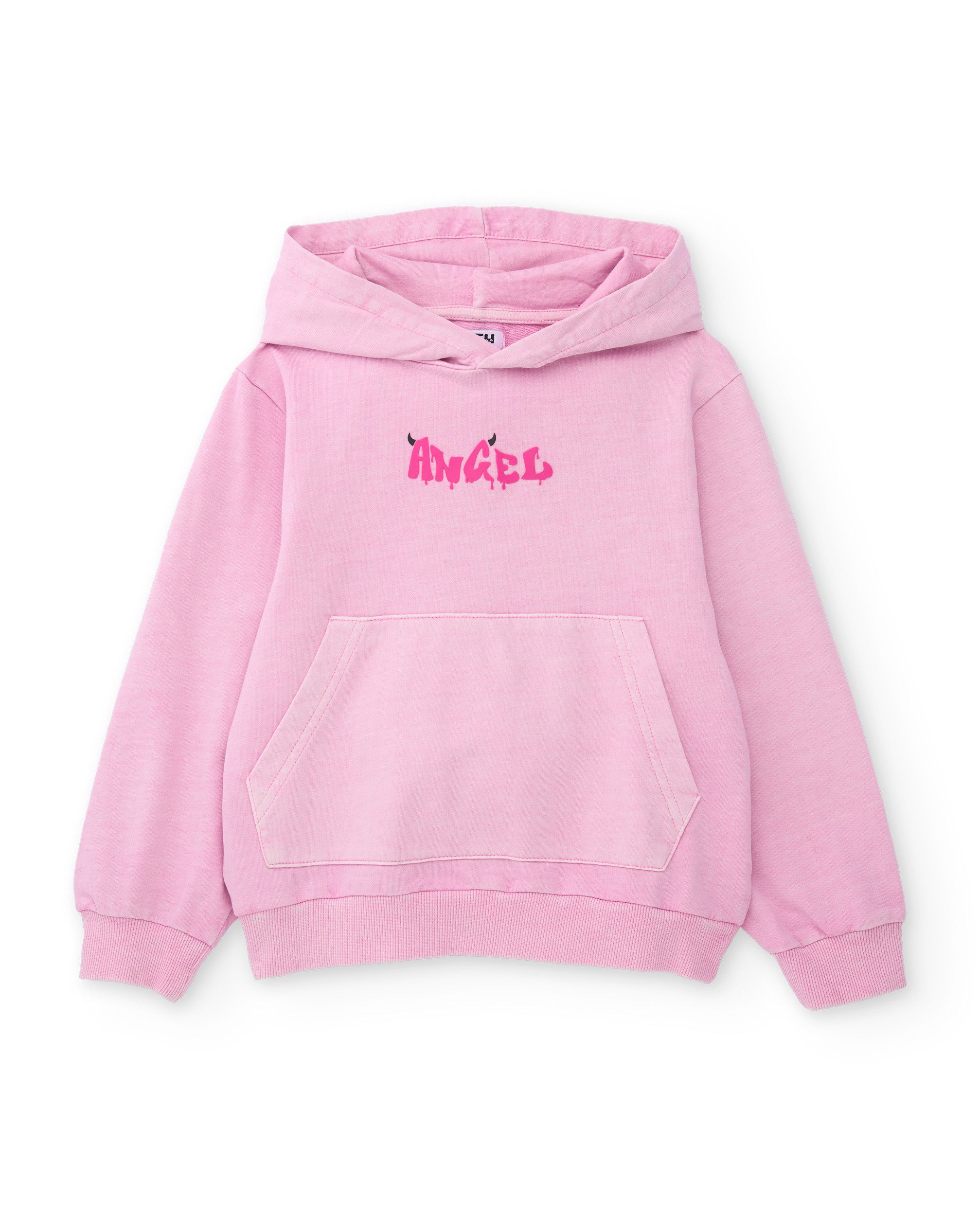 Tuc tuc felpa bambina rosa con cappuccio e tasca