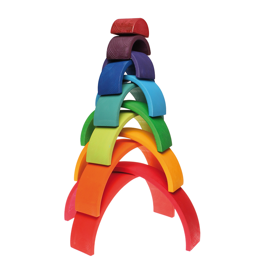 Grimm’s Arcobaleno 12 pezzi gioco legno primario