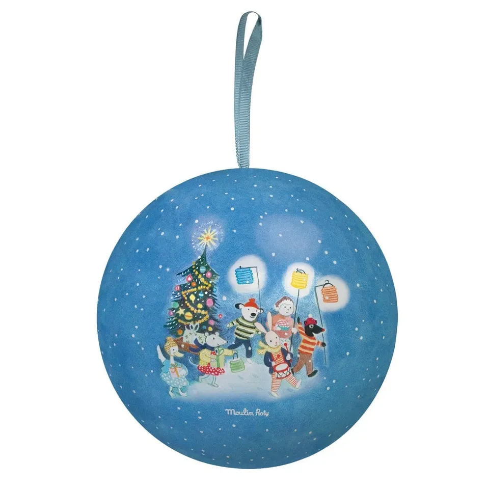 Moulin Roty La Grande Famille palla Natale latta 10 cm