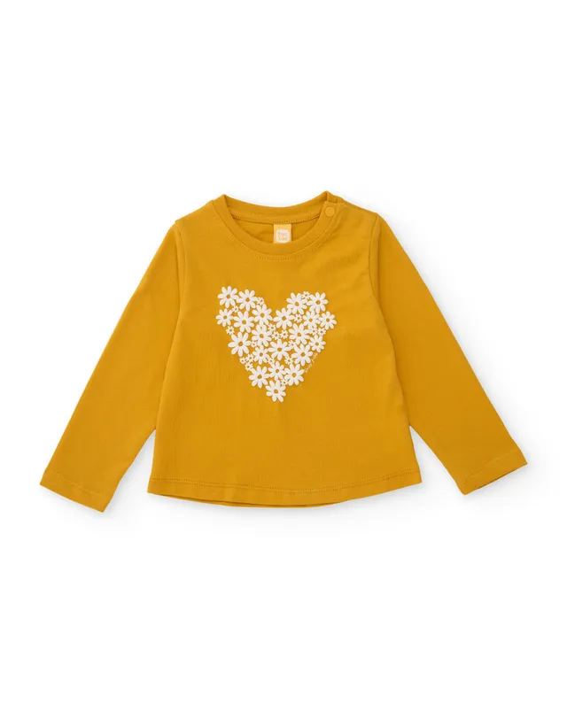 Tuc Tuc Romantic City maglia bambina senape fiori
