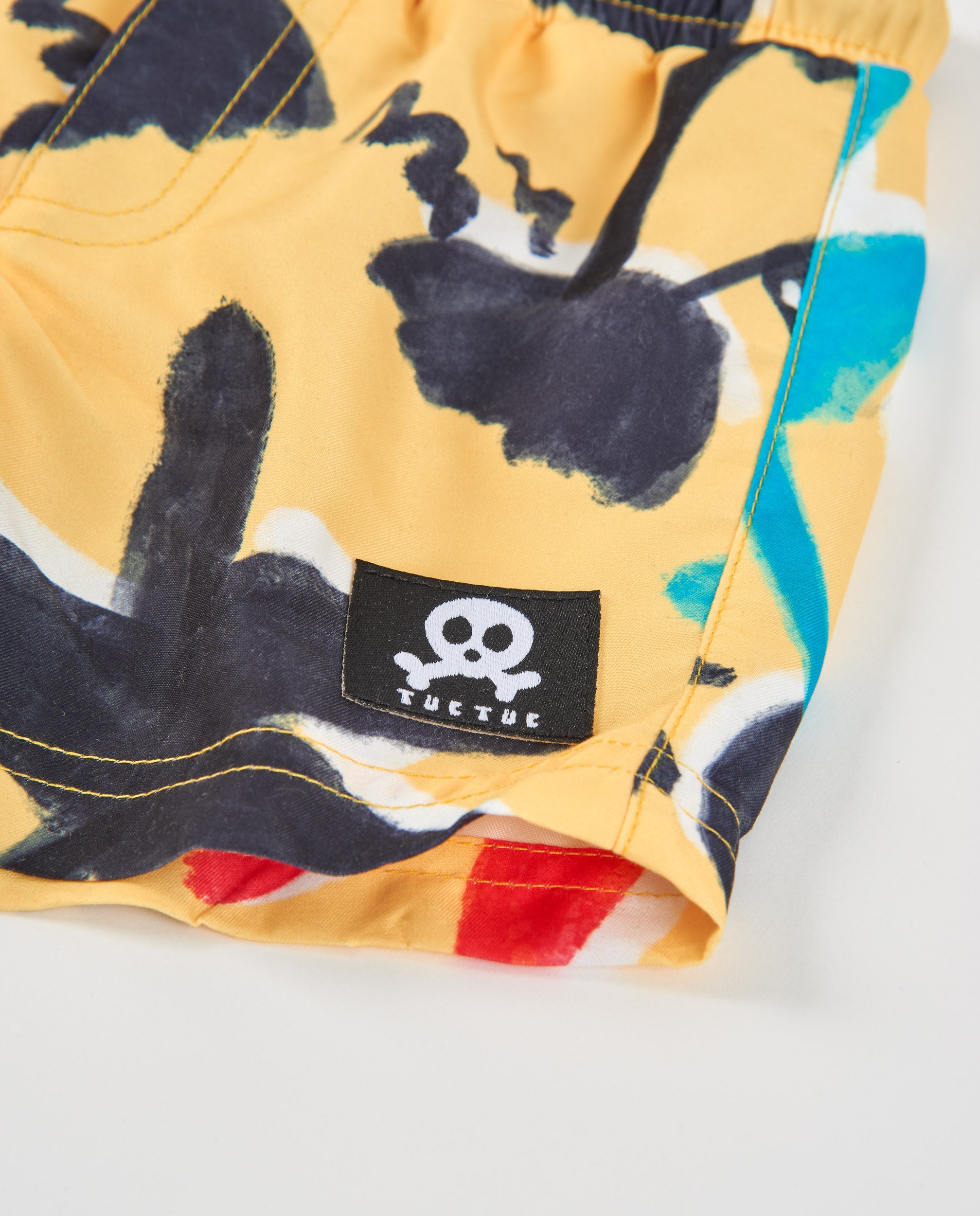 Tuc tuc boxer mare bambino giallo asciugatura rapida