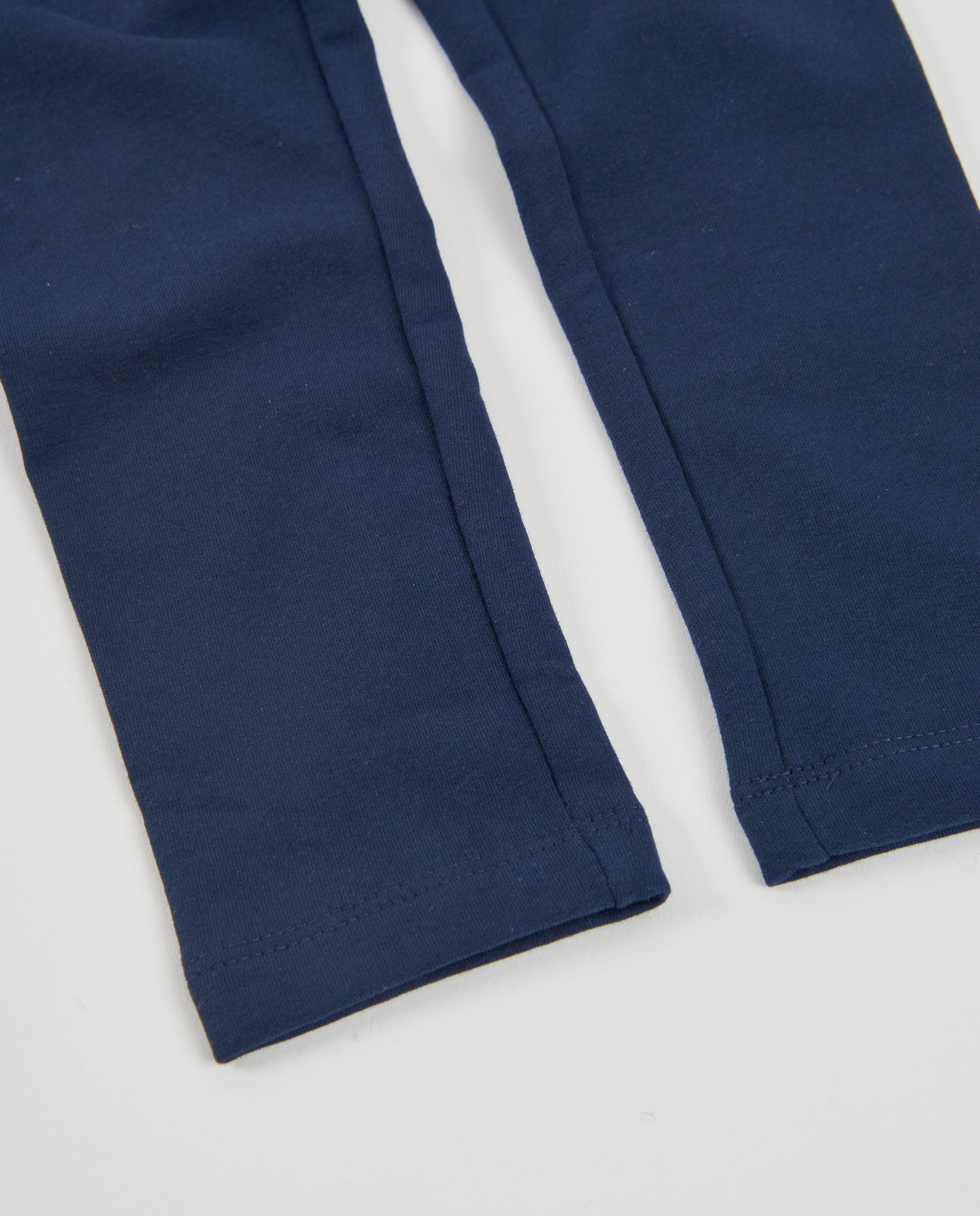 Tuc Tuc leggings bambina felpa lungo blu marino elastico