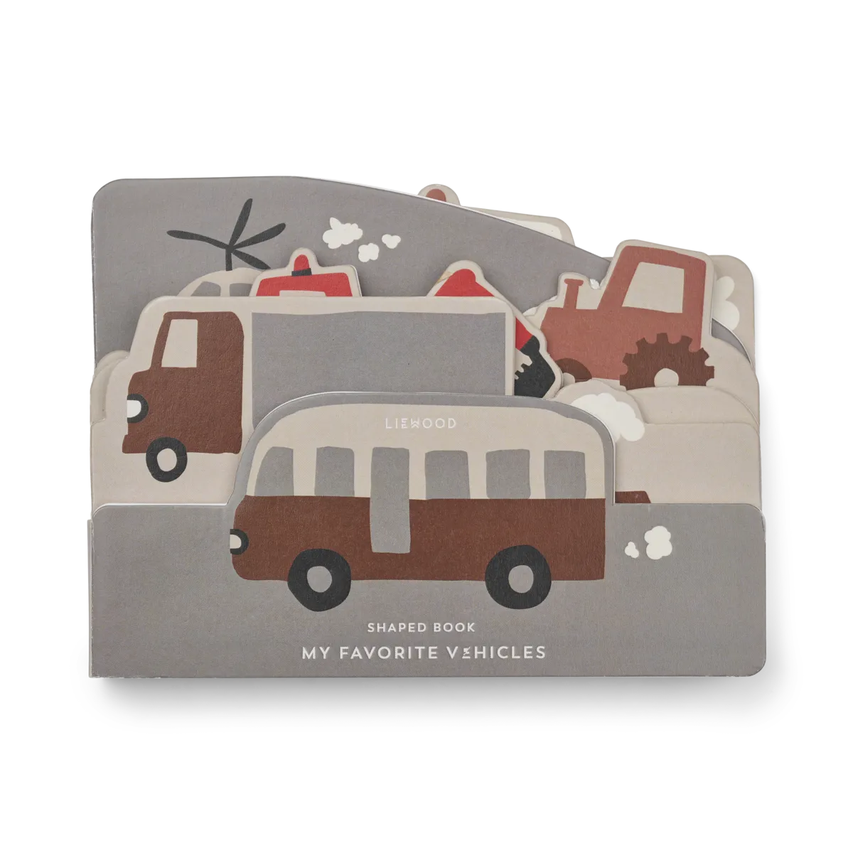 Liewood Automezzi libro cartonato bimbi sagomato