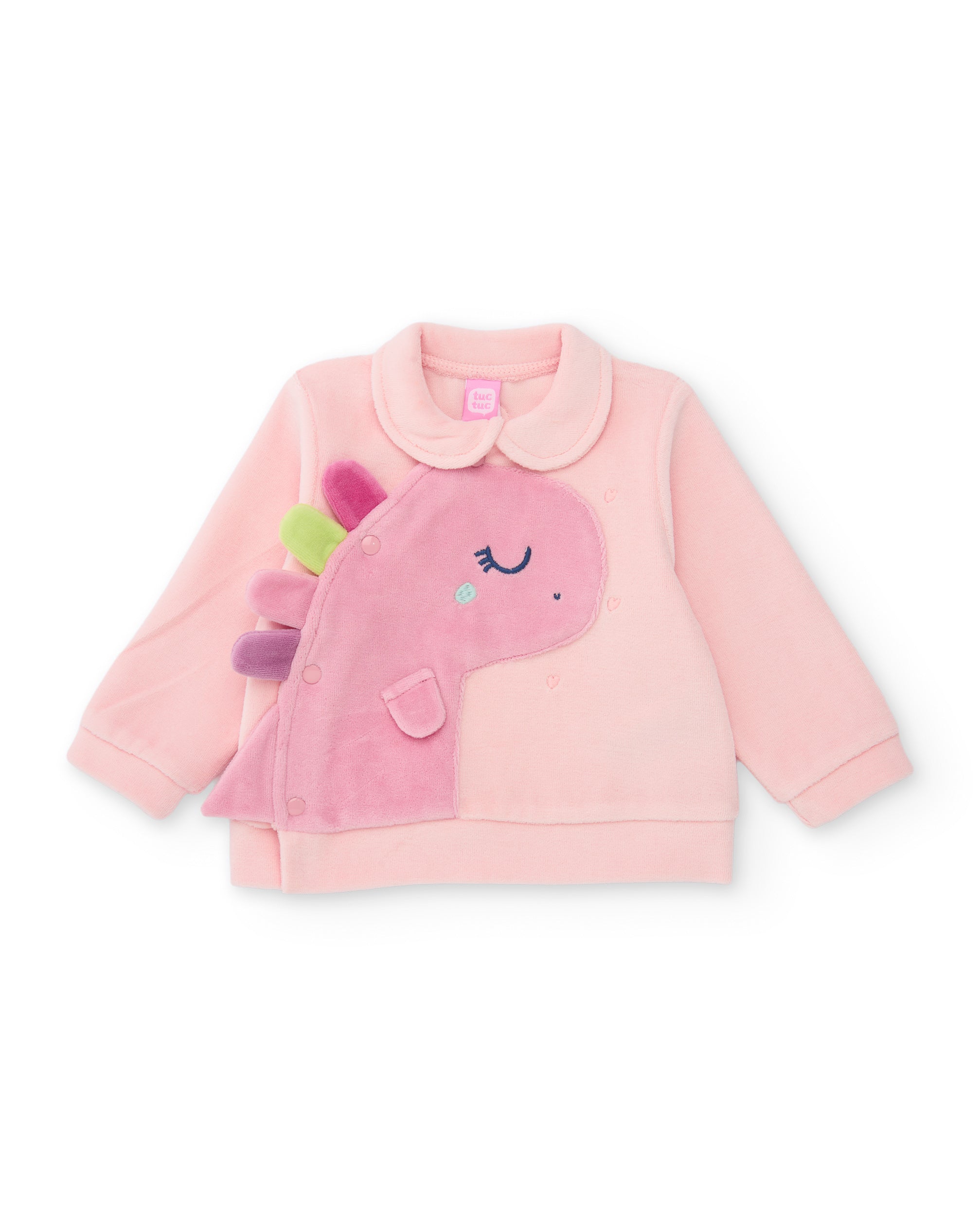 Tuc Tuc Roar Dino Tutina Neonata Rosa 2 pezzi