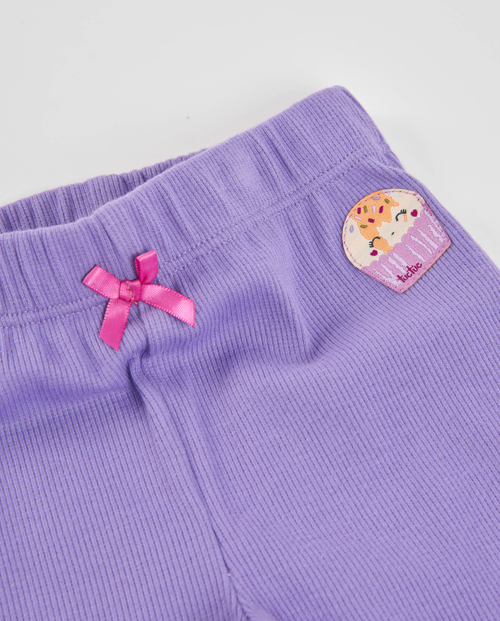 Tuc Tuc completino neonata viola felpa cuori