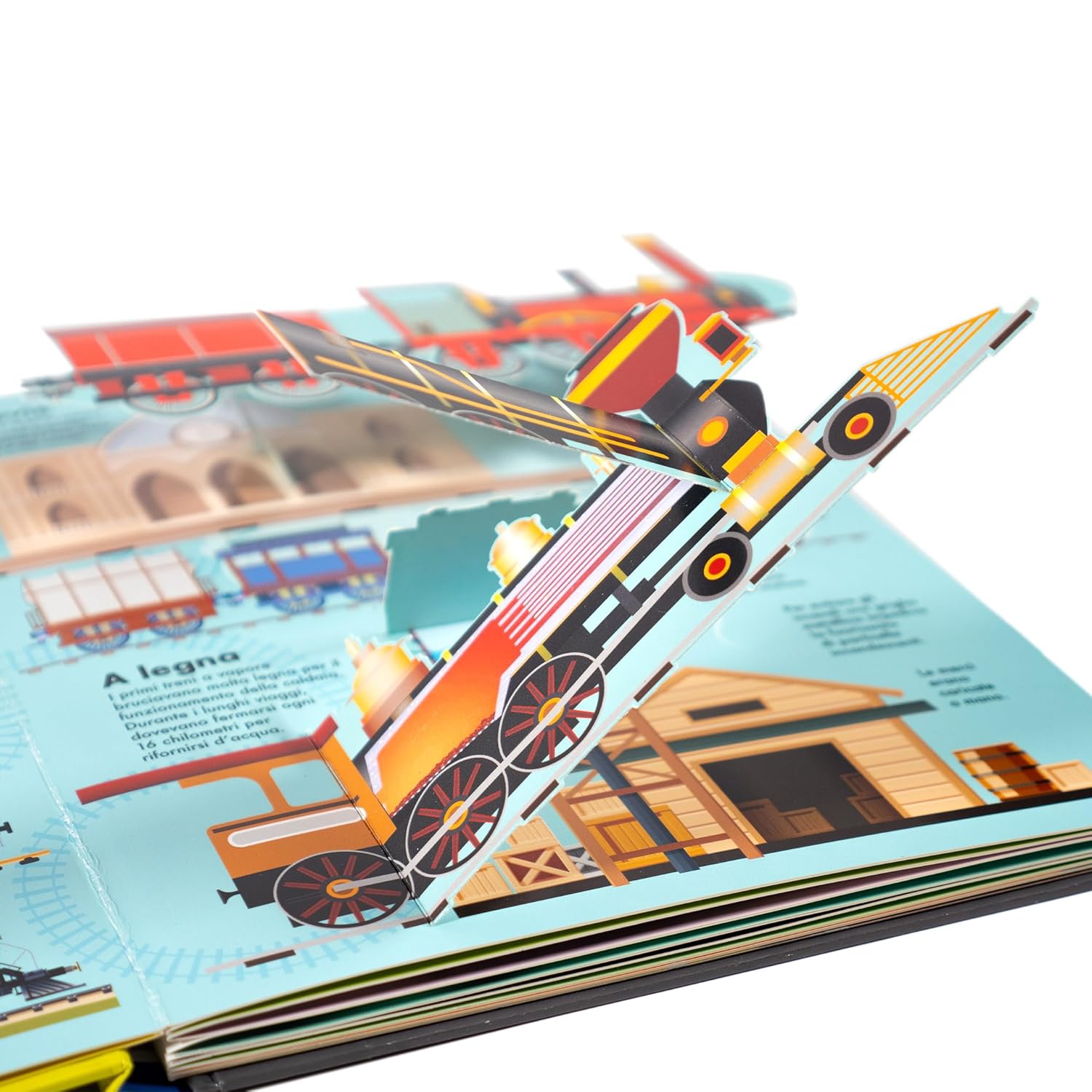 Il libro dei flip-flap Treni libro animato 4 anni