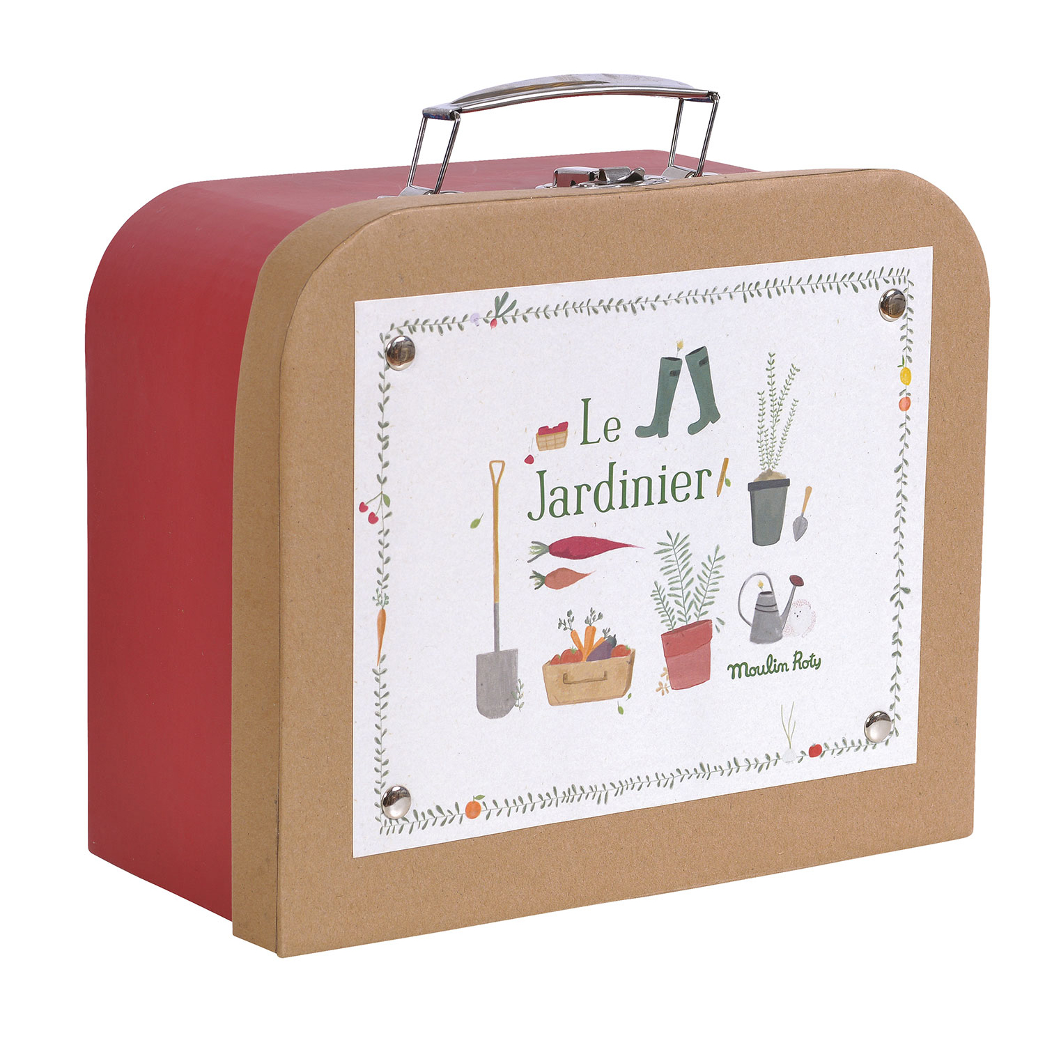 Moulin Roty Le Jardin cofanetto piccolo giardiniere 7 pezzi