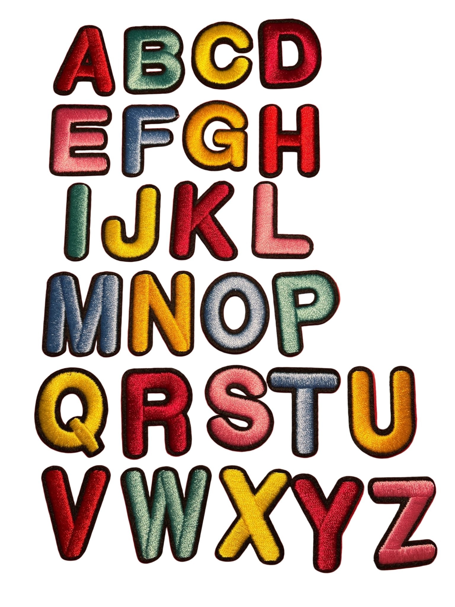 Slugs & Snails Alphabet toppe termoadesive lettere ricamate