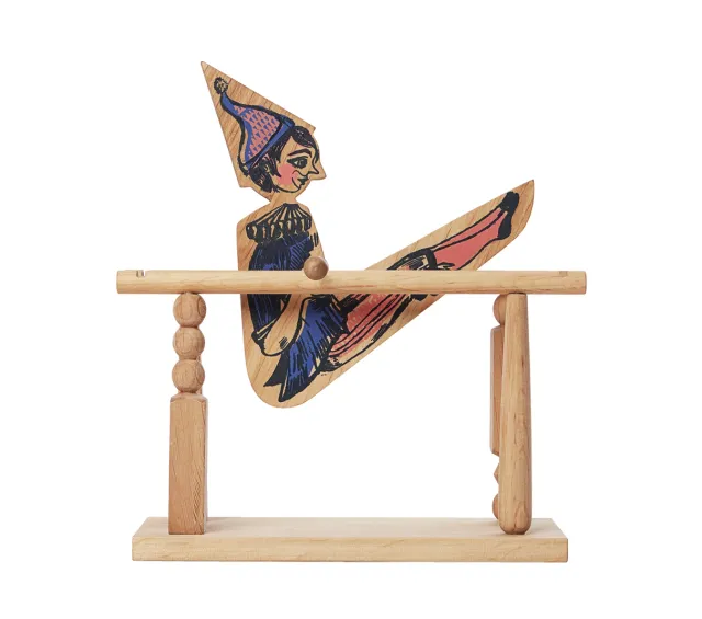 Wooden Story Acrobata Boy gioco equilibrio legno 17,5 cm