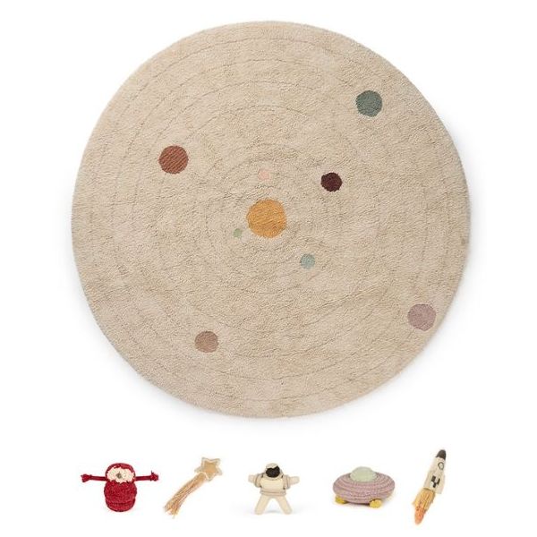 Lorena Canals Solar System tappeto rotondo 150 cm cotone