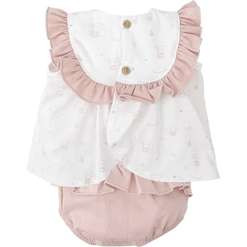 Babidu completo neonata 24 mesi canotta floreale cotone