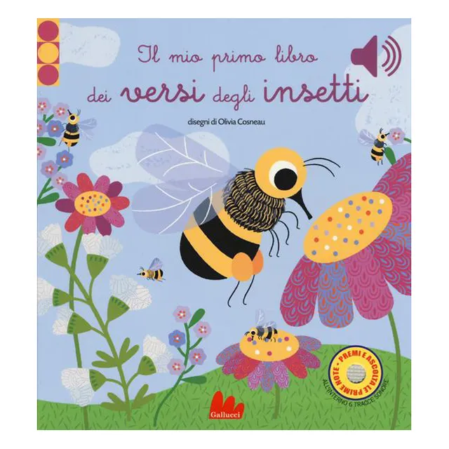 Gallucci Versi degli Insetti libro sonoro da 12 mesi