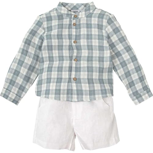 Babidu camicia a quadri completo bambino 6 anni cotone