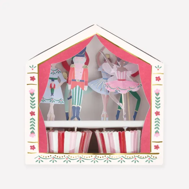 Meri Meri Schiaccianoci Ballet set cupcake 24 pezzi oro