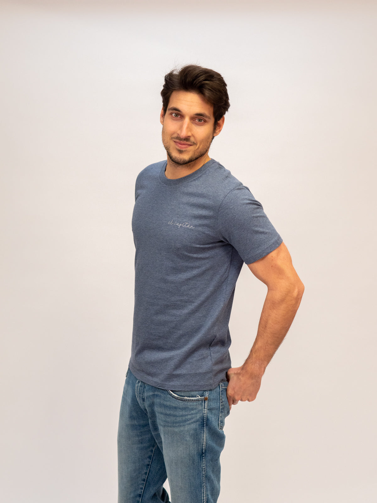 Ella and Rapha El Capitán t-shirt uomo blu cotone