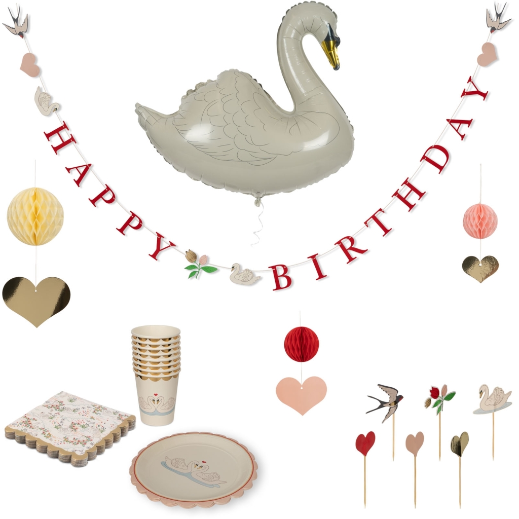 Konges Sløjd Cigno kit festa compleanno carta
