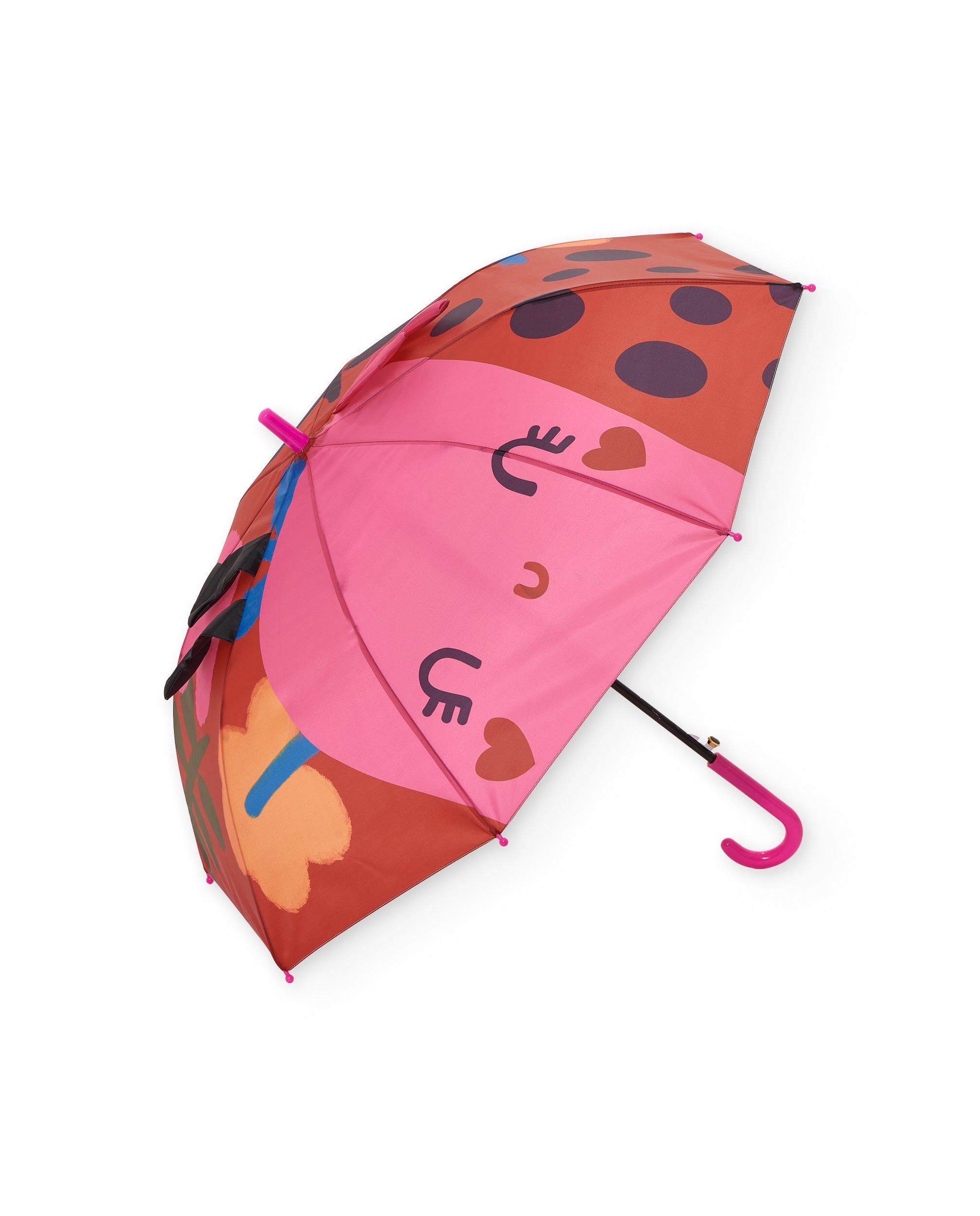 Tuc Tuc ombrello bambina coccinella rosso