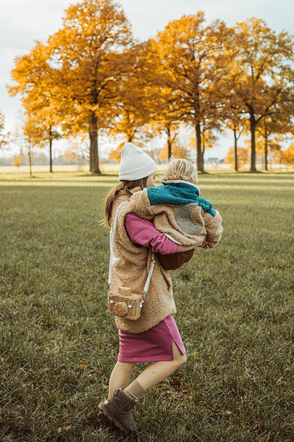 Ella and Rapha Little Teddy Moon Jacket giacca bimbi blu pile