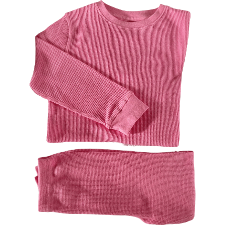 Slugs & Snails Bubble Gum Pink pigiama cotone waffle rosa 1-2 anni