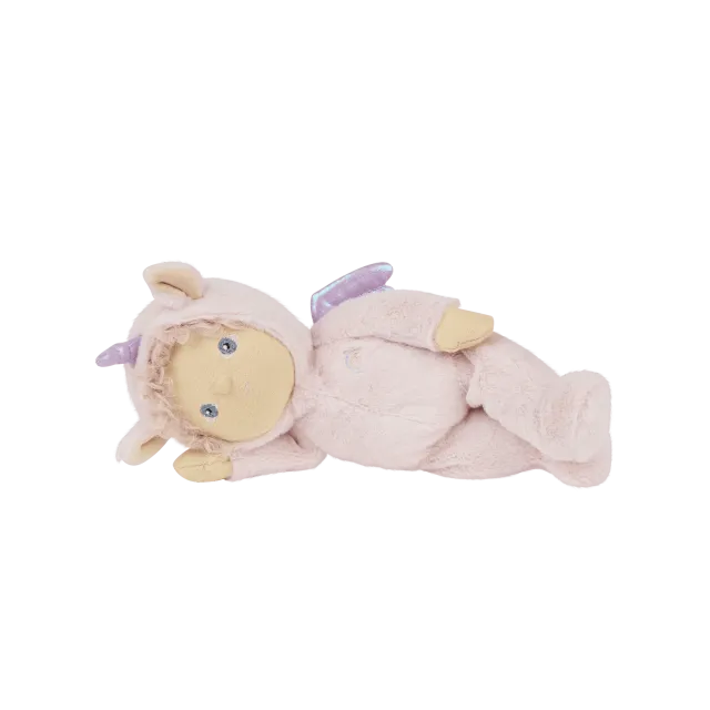 OlliElla Dinky Dinkums Una Unicorn bambola doudou rosa morbida