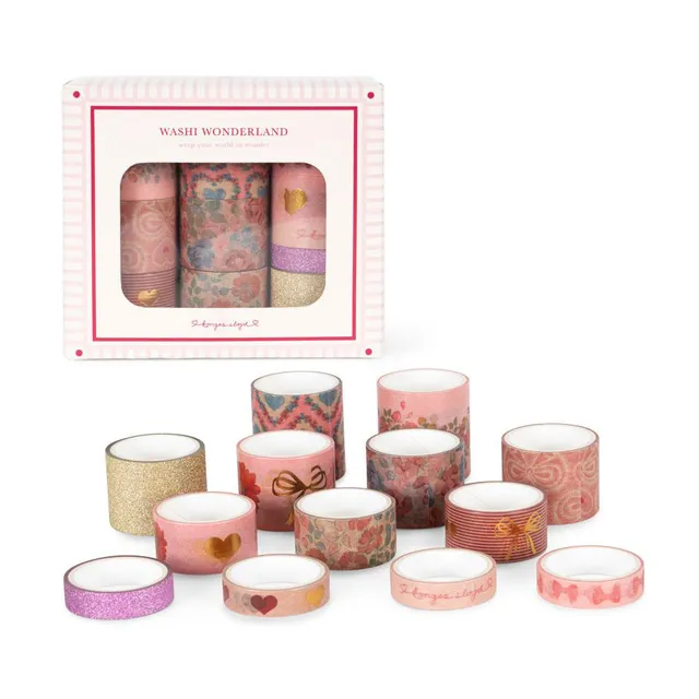 Konges Slojd cofanetto washi tape 13 rotoli colorati