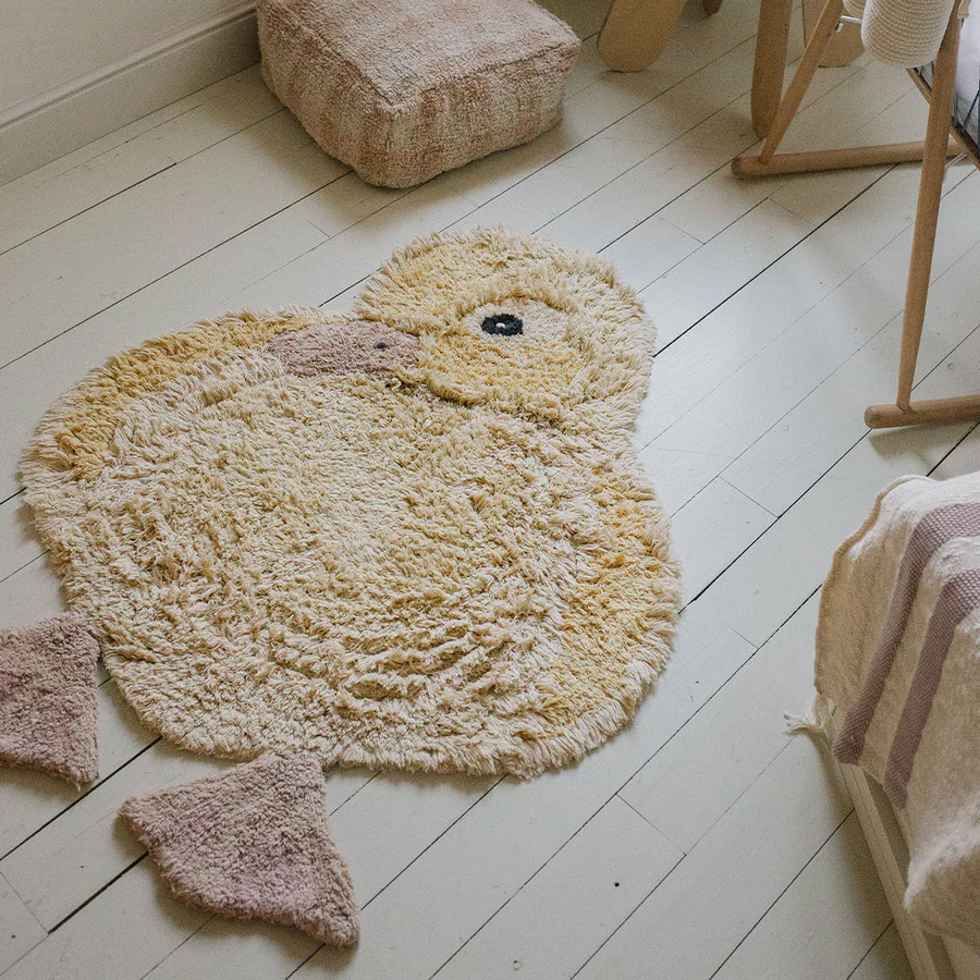Lorena Canals Ducky tappeto cameretta 95x120 cm cotone