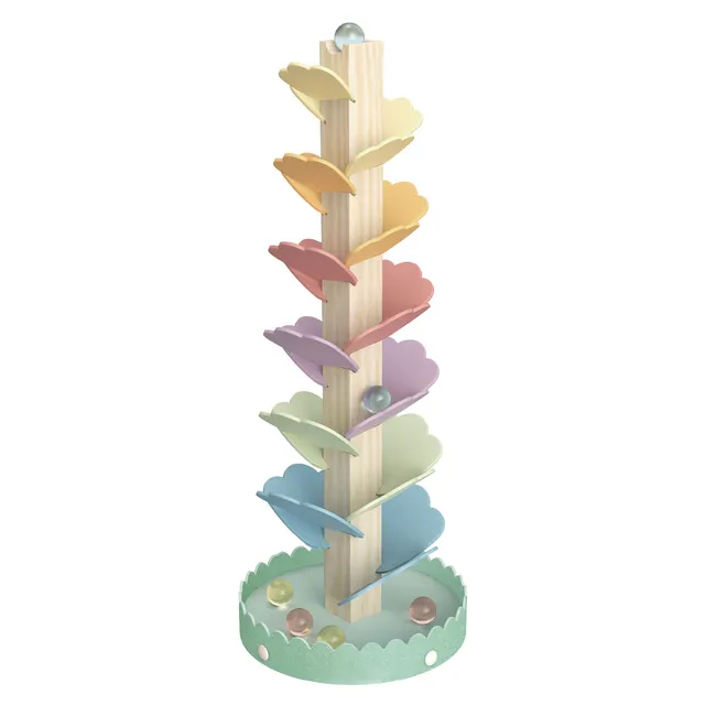 Tooky Toy Albero Sonoro Arcobaleno gioco legno Pastello