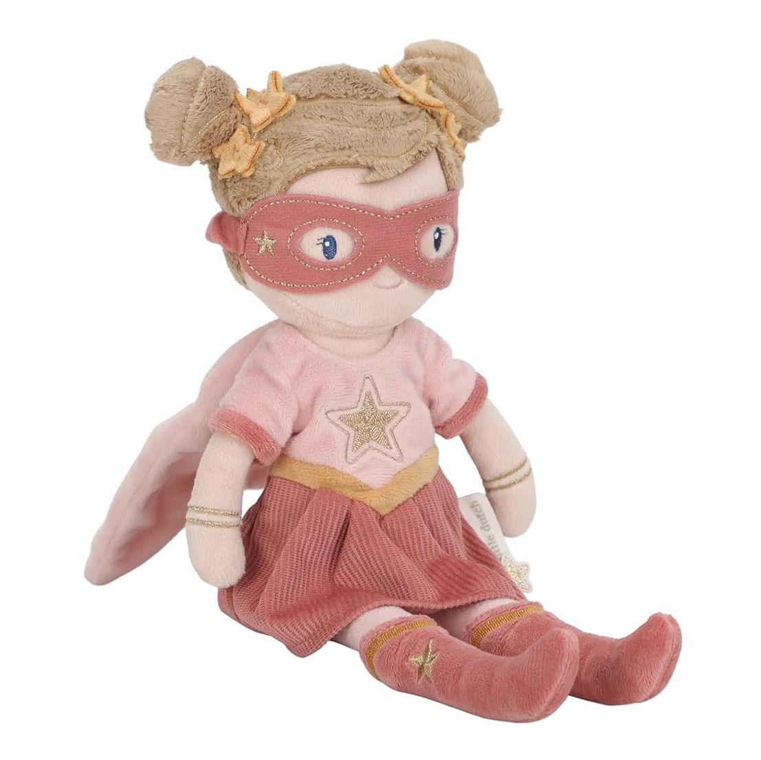 Little Dutch Cuddle Superhero bambola morbida rosa 35 cm