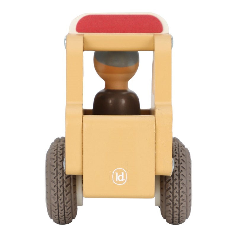 Little Dutch taxi in legno con autista e ruote gomma