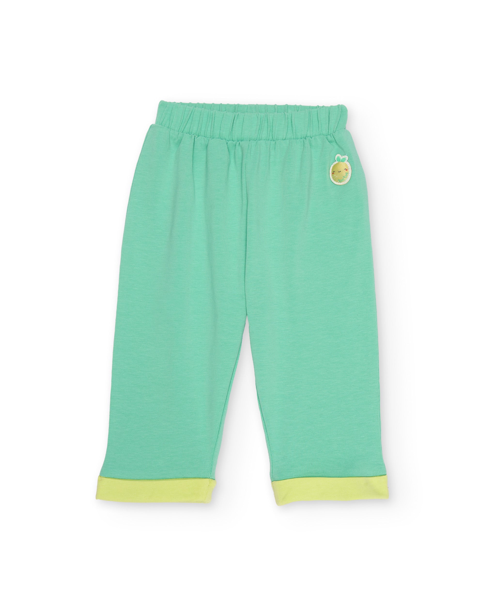 Tuc Tuc completo neonato verde 3 pezzi frutta
