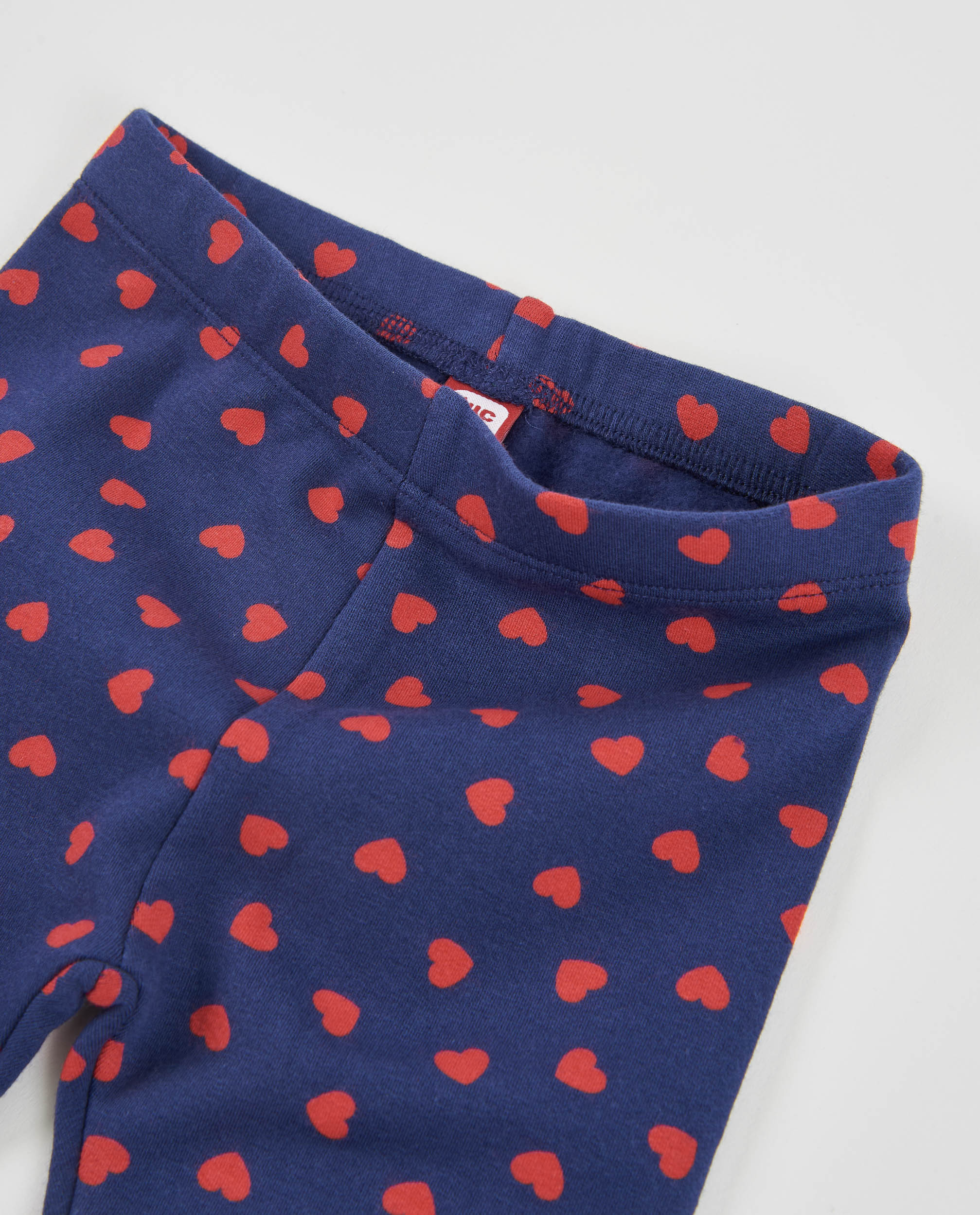 Tuc tuc leggings bambina felpa blu cuori
