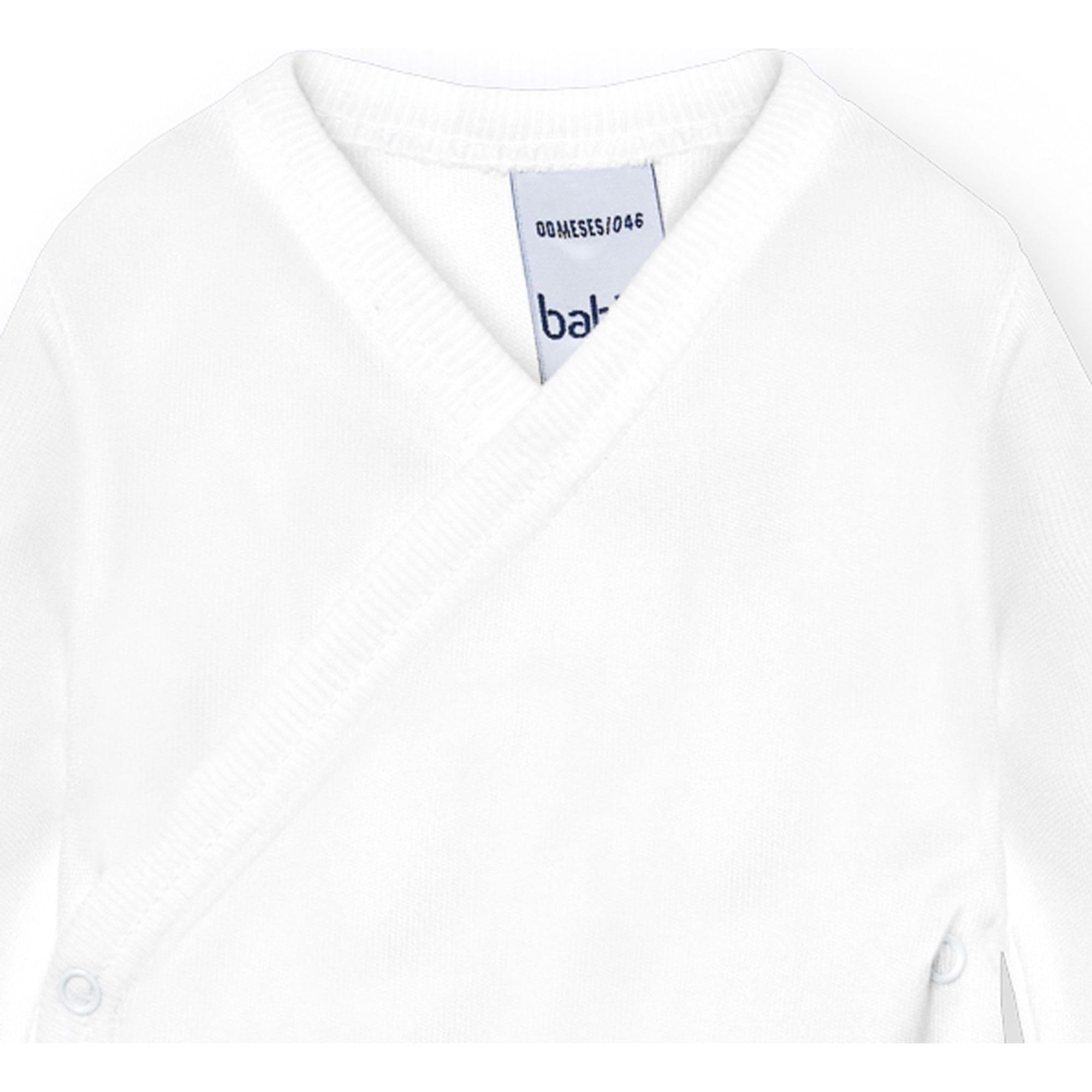 Babidu Body 1170 Bambù Maniche Corte Prematuro Bianco