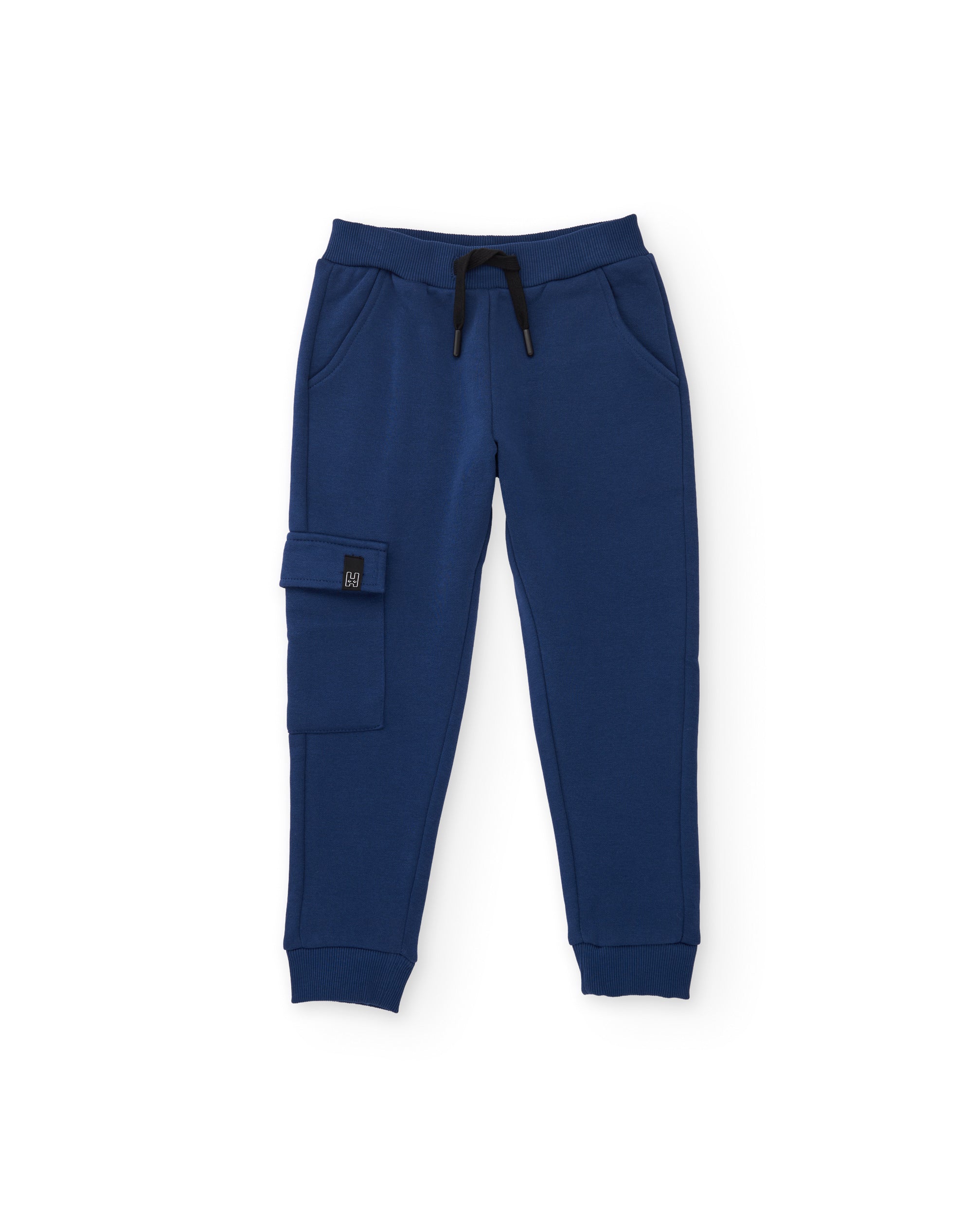 Tuc tuc pantalone tuta felpato cargo blu navy bambino