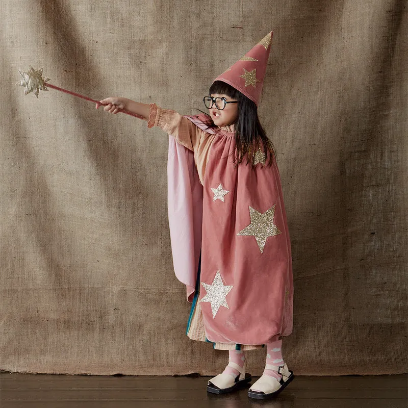 Meri Meri Costume Mago Velluto Rosa 3-6 Anni