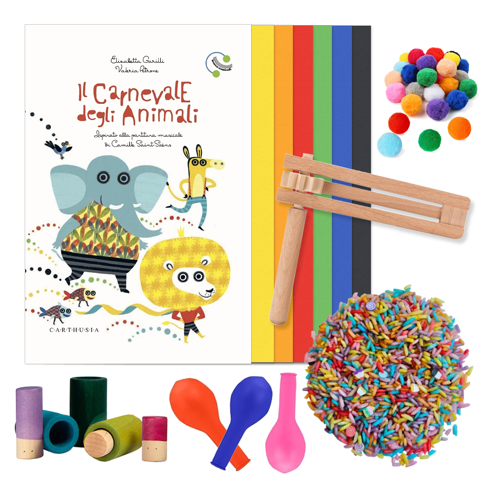 PlayKitBaboo Carnevale degli Animali Playkit Sensoriale con Libro