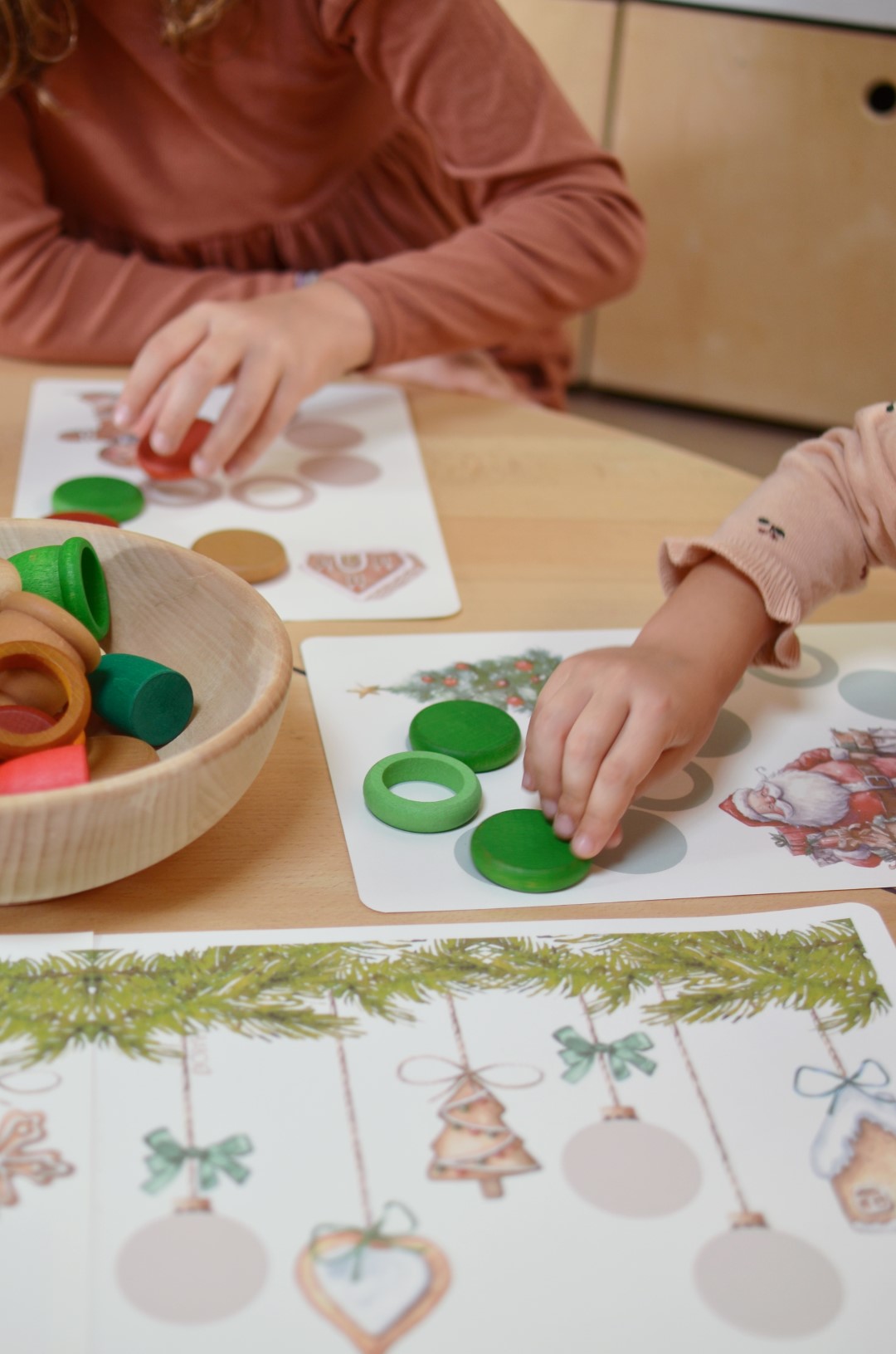 Grapat Tomte Autunno calendario avvento legno