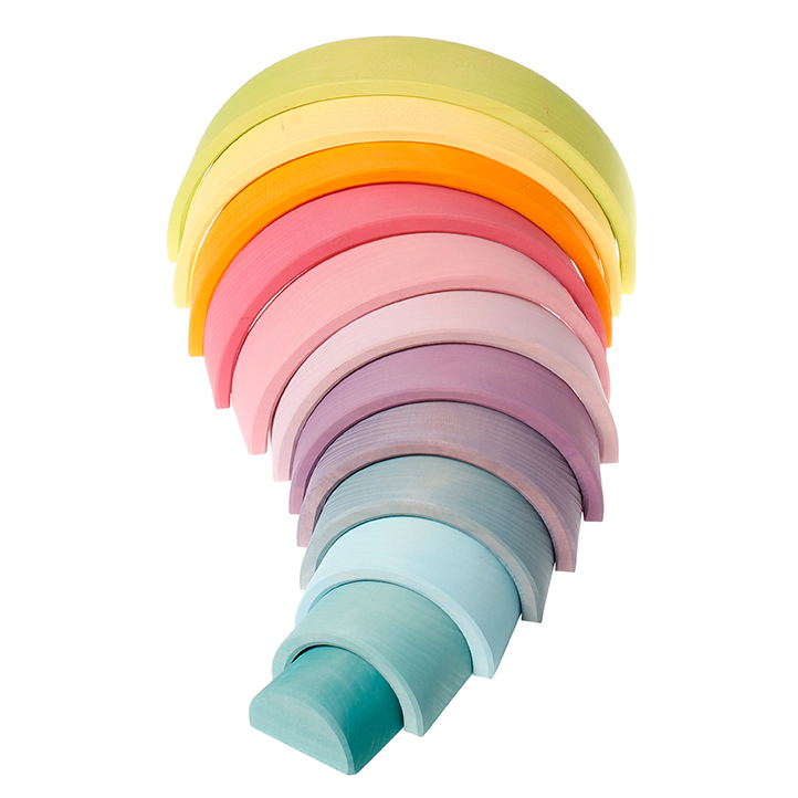Grimm's Arcobaleno steineriano legno pastello 12 archi