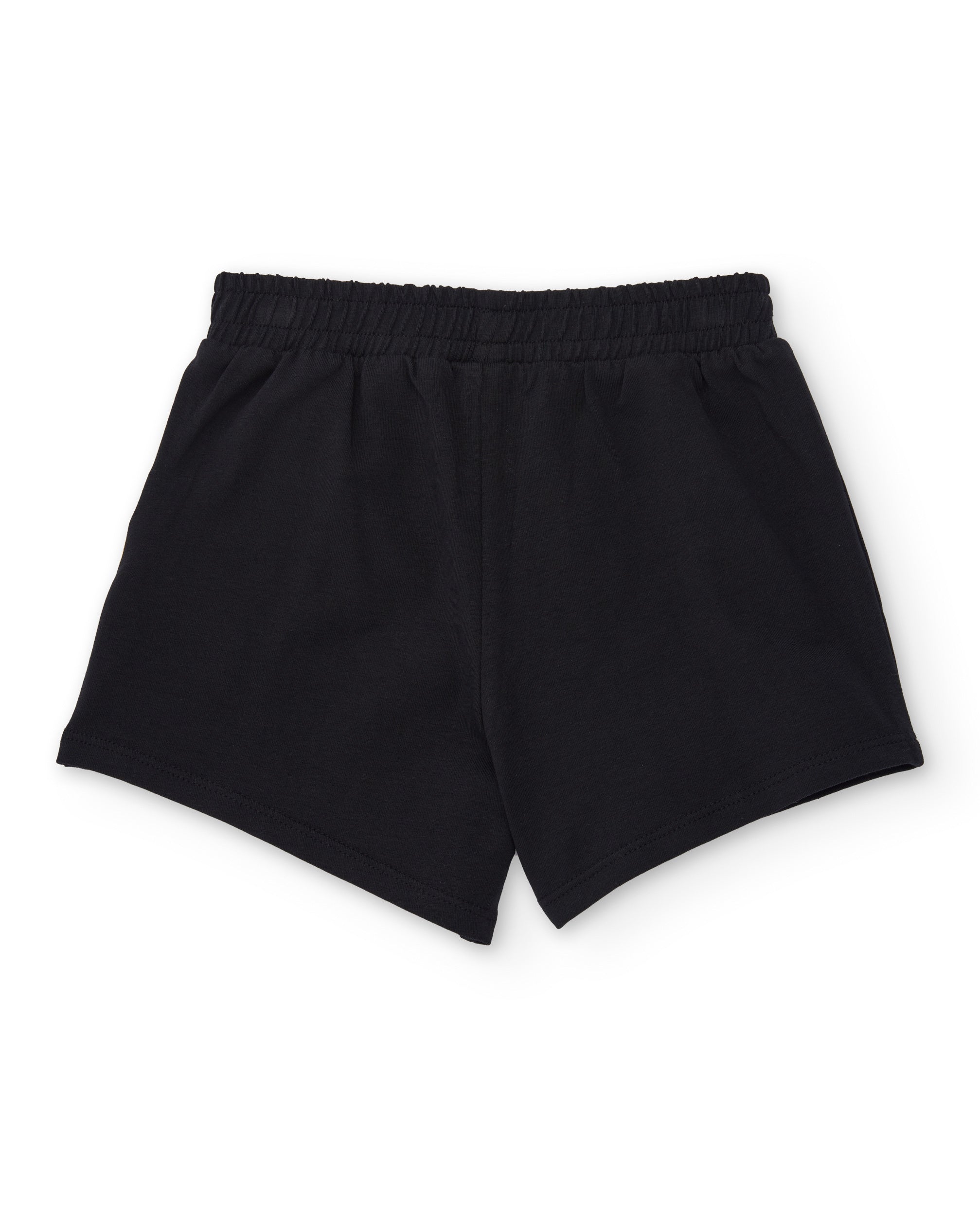 Tuc tuc shorts bambina neri jersey dettaglio giallo