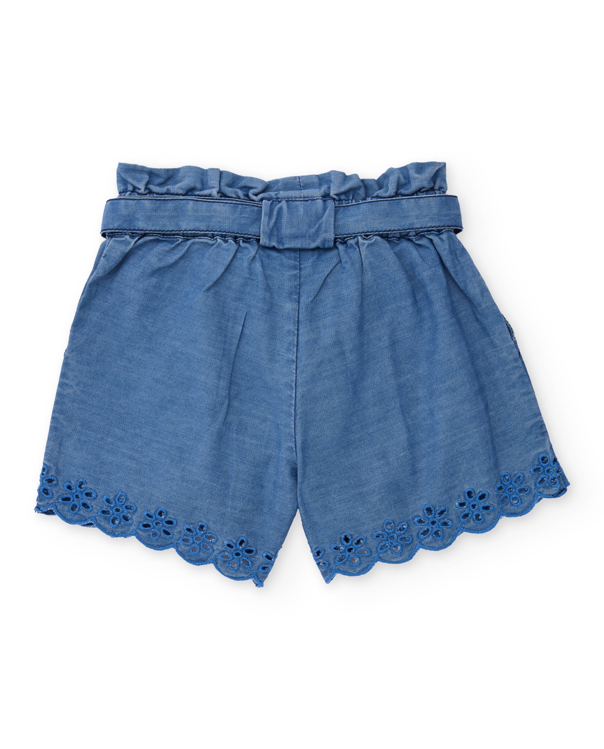 Tuc Tuc Denim Shorts Bambina Jeans Ricamo Fiori
