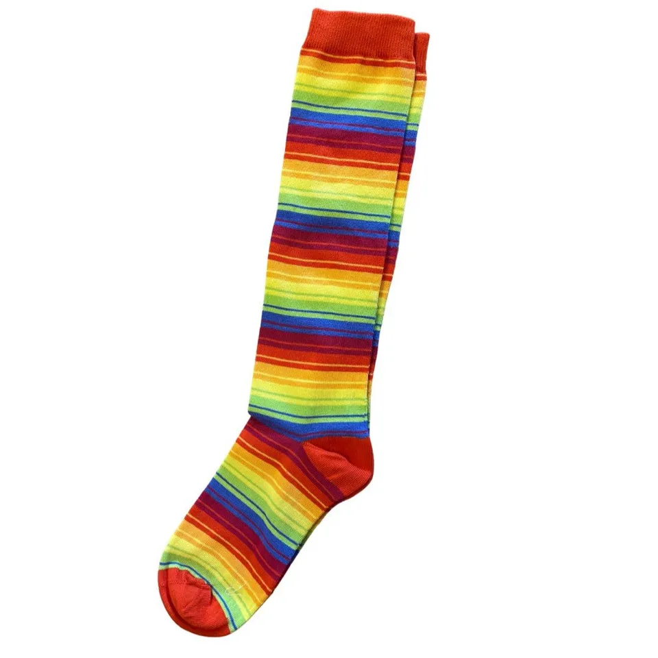 Slugs & Snails Rainbow Stripe calze alte adulto cotone bio