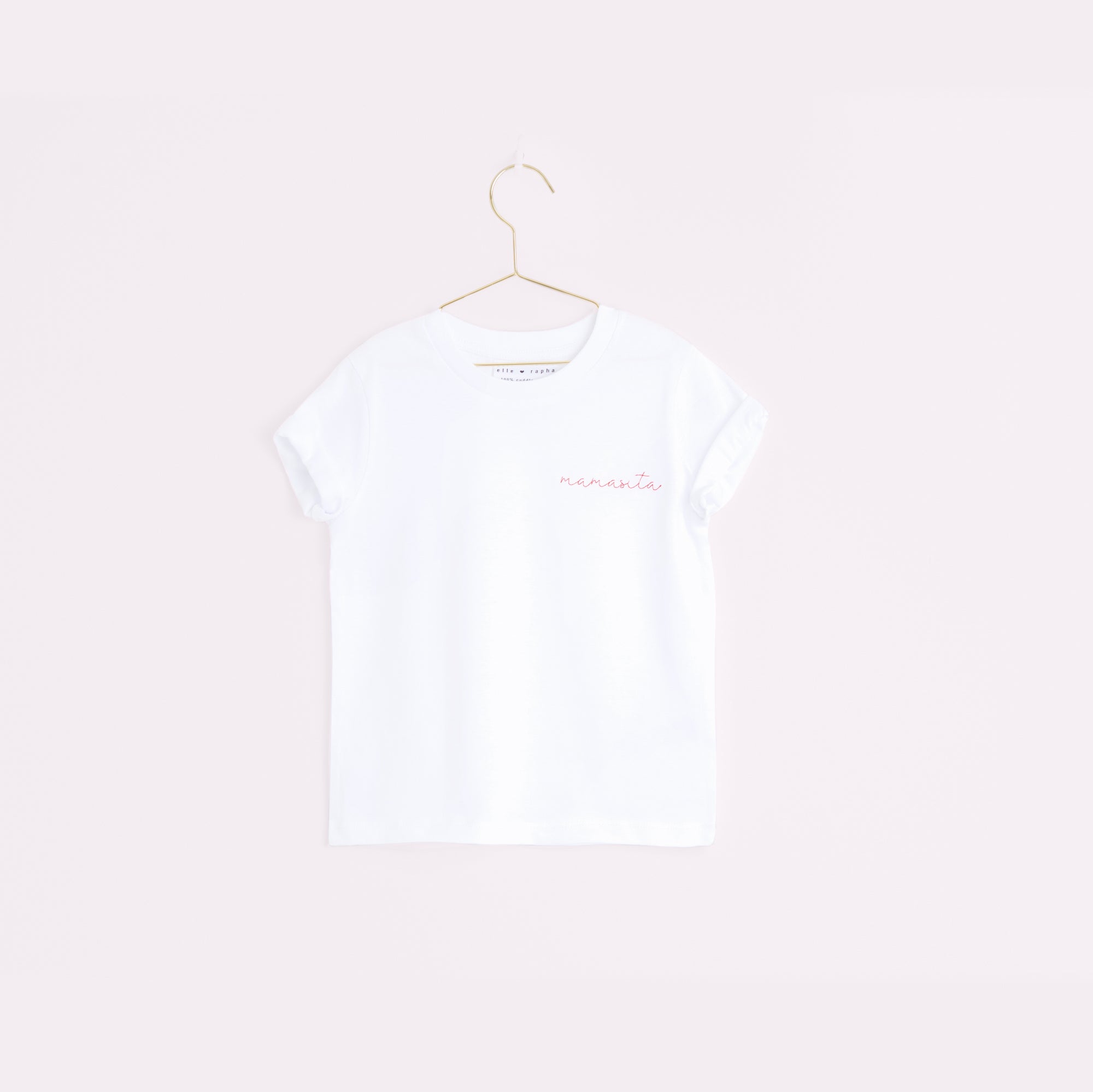 Ella and Rapha Mamasita t-shirt bianca cotone 3-14 anni