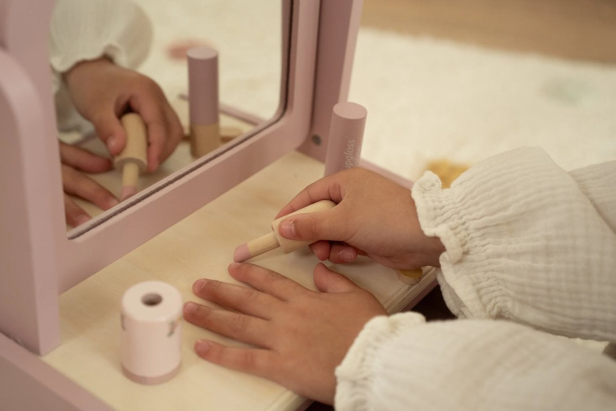 Little Dutch set toeletta in legno rosa