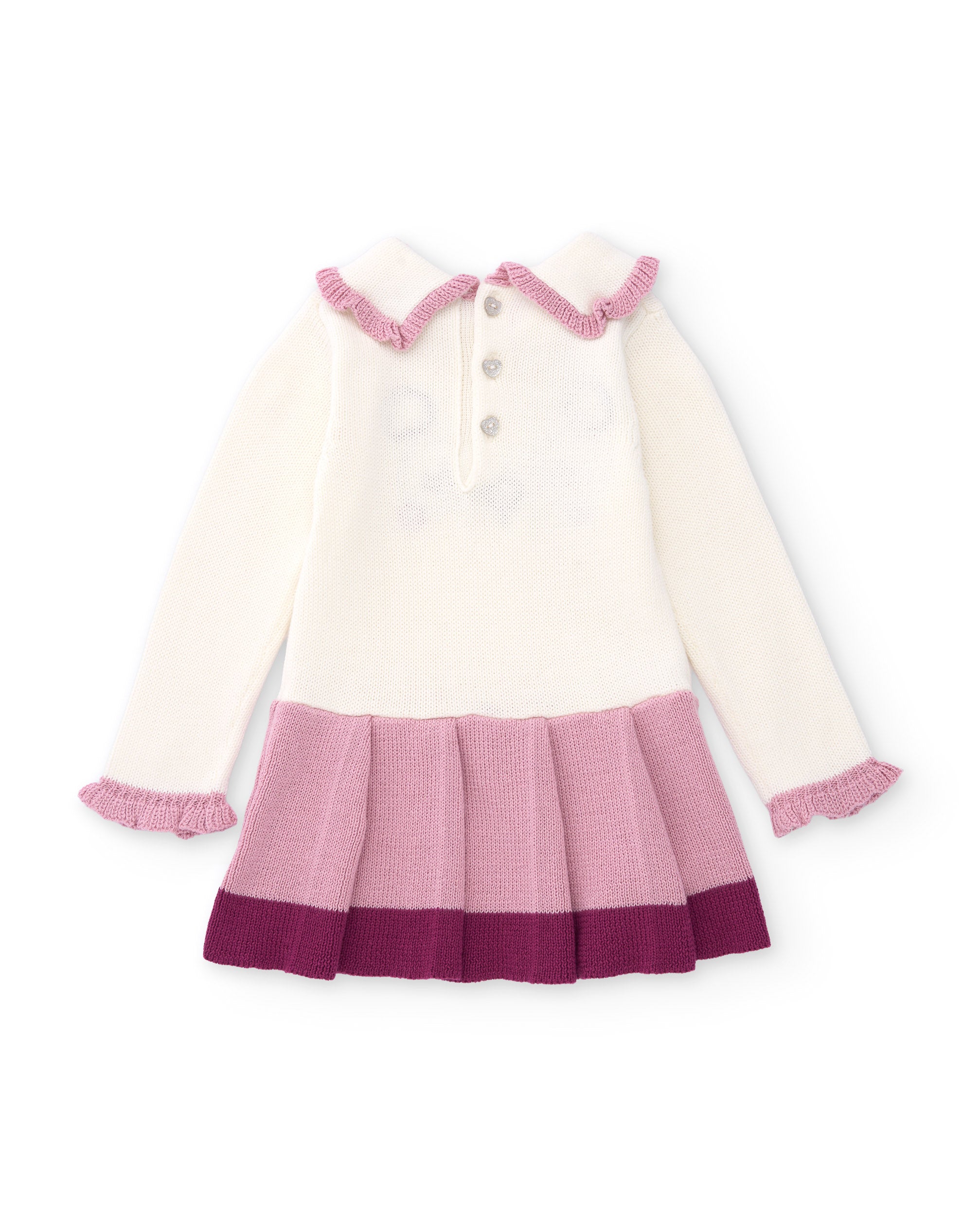 Tuc Tuc NY Fun vestito maglia bimba ecru panda