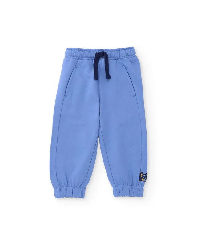 Tuc Tuc pantaloni tuta bimbo felpa blu con tasche